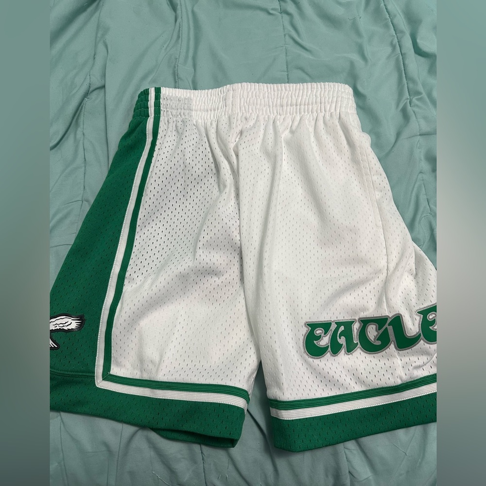 Philadelphia eagles shorts, Mitchell and ness